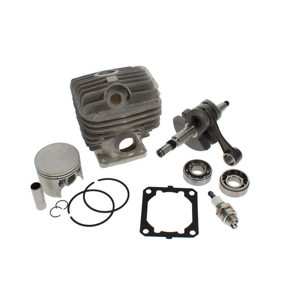 Kit de pistón de cilindro, cigüeñal, junta y cojinetes NIKASIL compatible con Stihl 046, MS460 OEM 128-020-1121