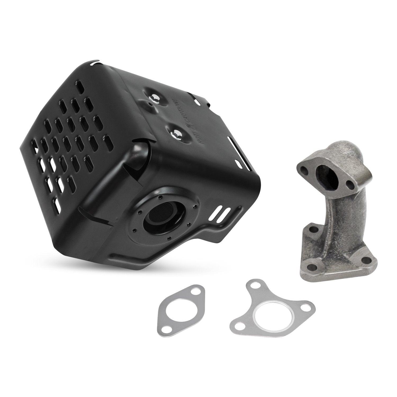 Muffler Assembly with Exhaust Manifold fits Harbor Freight Muffler Assembly with Exhaust Manifold fits Harbor Freight