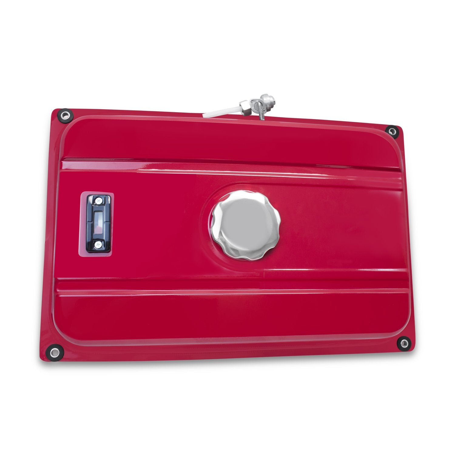 Universal 5 Gallon Generator Gas Fuel Tank with Chrome Cap Fuel Petcock