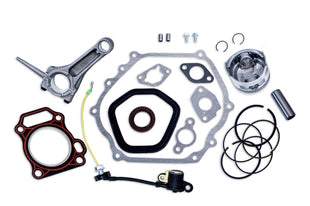 Top end rebuild kit for Honda GX340 11HP with piston kit, connecting rod, gasket kit and low oil sensor