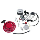 Kit de puesta a punto compatible con carburador de retroceso, bobina de encendido, bujía y filtro de aire Honda GX110, GX120-1