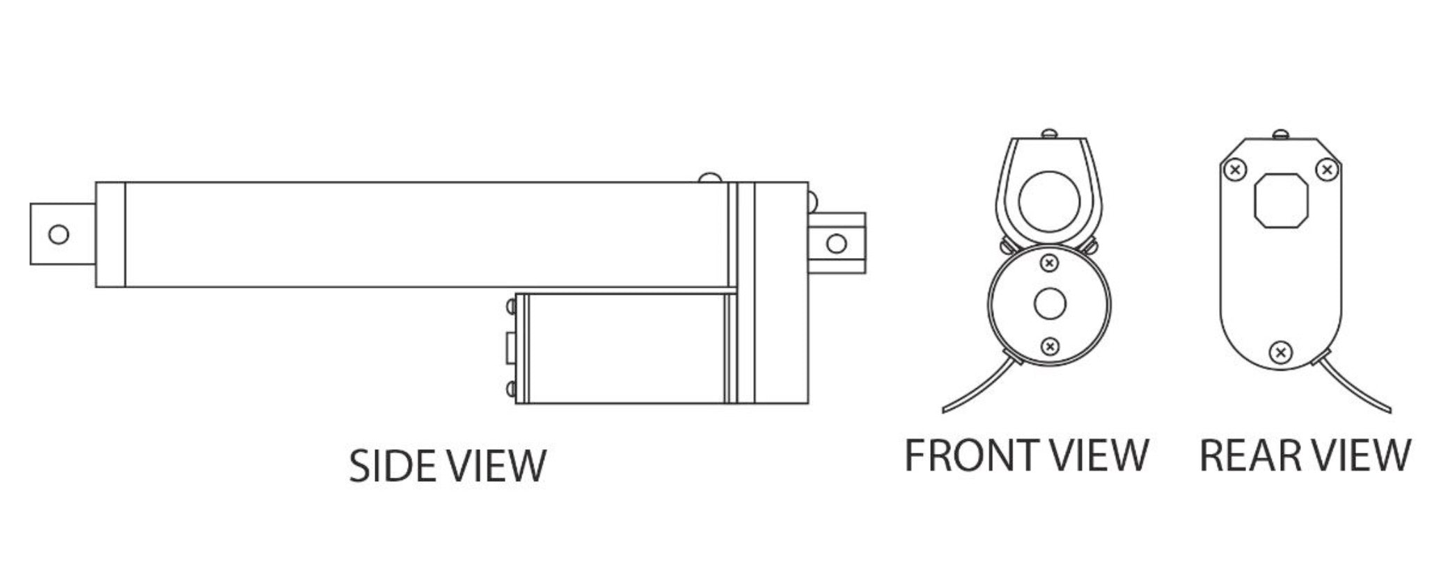 Linear Actuator EPS-01, 175lbs Lift