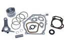 Top end rebuild kit for Honda GX200 6.5HP with piston kit, connecting rod, gasket kit and low oil sensor