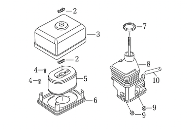 Air Filter Housing fits Honda GX120, GX140, GX160, GX200 - 0