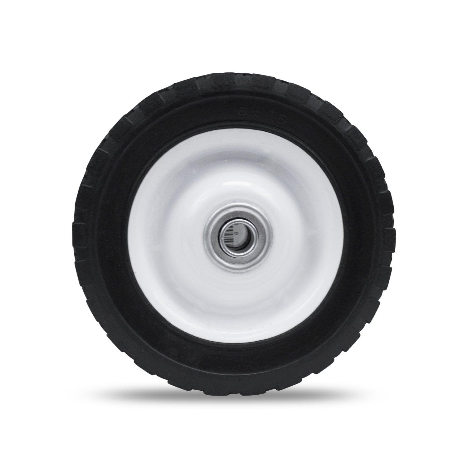 Square Round Wheel Universal Round Wheel OD: 6in, Width: 1.5in, ID: 1/2in