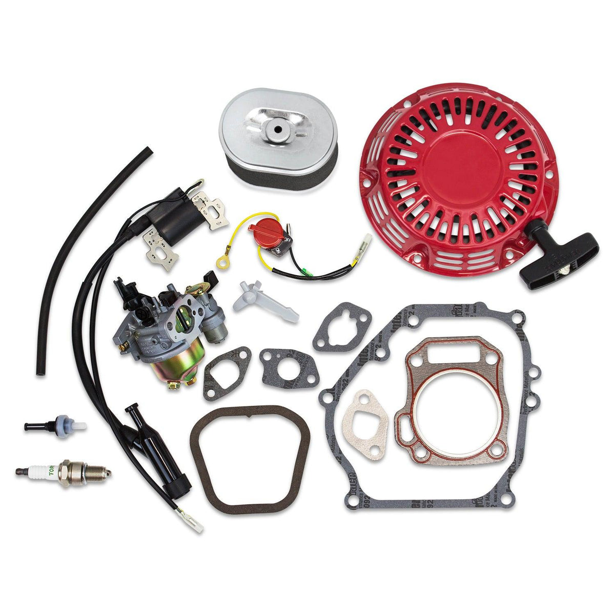 Kit Service Qualité Honda GX140 GX160 GX200 - Huile Briggs & Stratton + Filtre à Air + Bougie NGK
