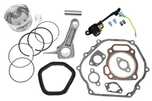 Top end rebuild kit for Honda GX390 13HP with piston kit, connecting rod, gasket kit and low oil sensor