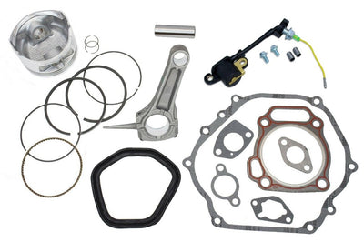Top end rebuild kit for Honda GX390 13HP with piston kit, connecting rod, gasket kit and low oil sensor