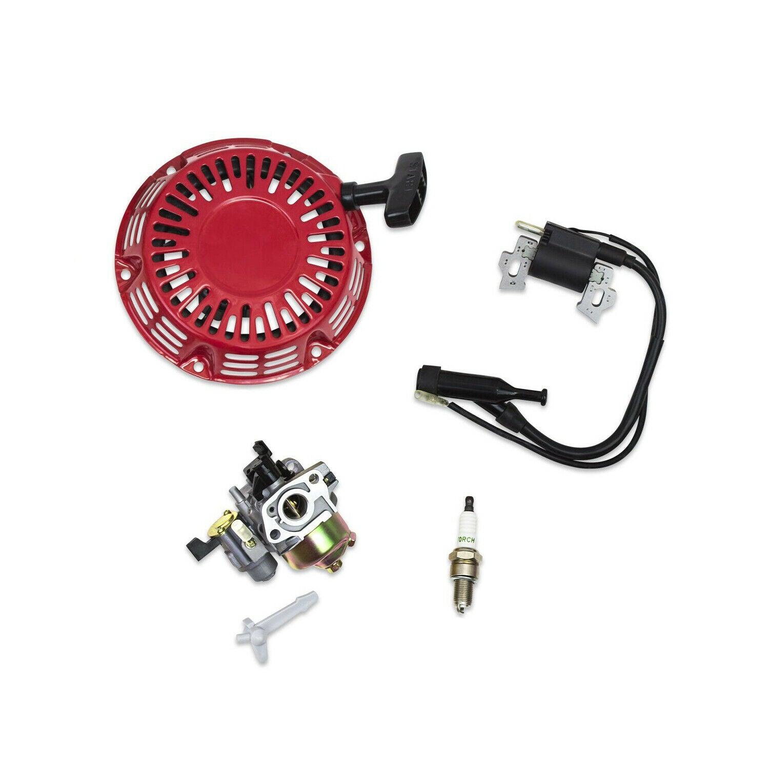 Exitoso Atar Química Carburetor, Recoil, Spark Plug, Ignition Coil Kit Fits Honda GX110 GX1 |  USA - Everest Parts Supplies