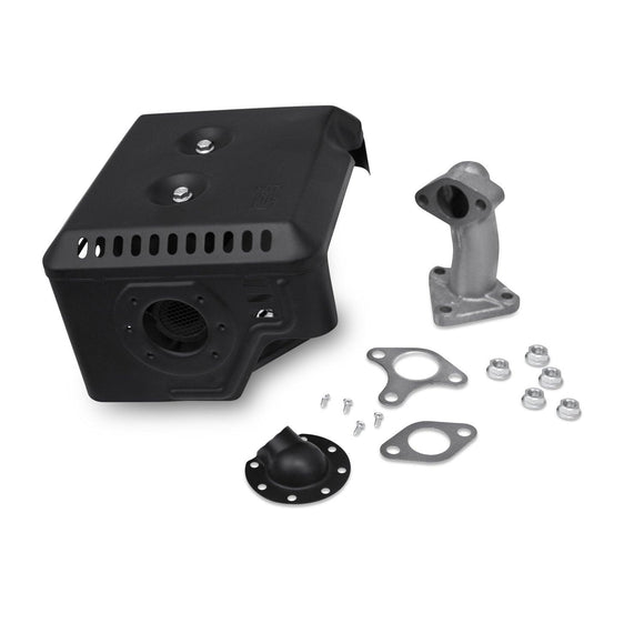 Muffler Exhaust with Heat Shield fits Honda GX340, GX390 with Deflecto