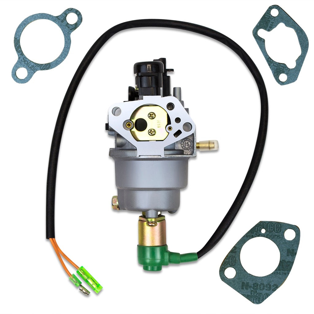 Carburetor with Solenoid Fits Huayi HY140 140 Generator Type B Gas with Gaskets