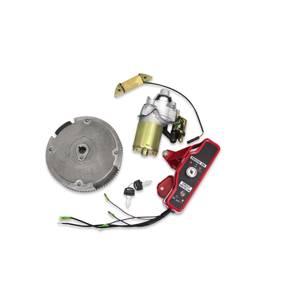 Electric Starter Motor  Kit fits Honda GX160, GX200 Starter Motor Ignition Switch